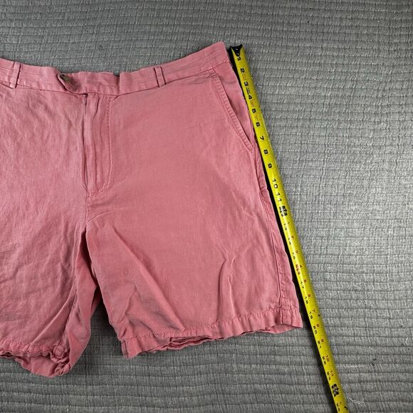 Peter Millar Golf Short Mens 40 Silk Linen Pink Chino 9" Inseam Seaside - Picture 2 of 7
